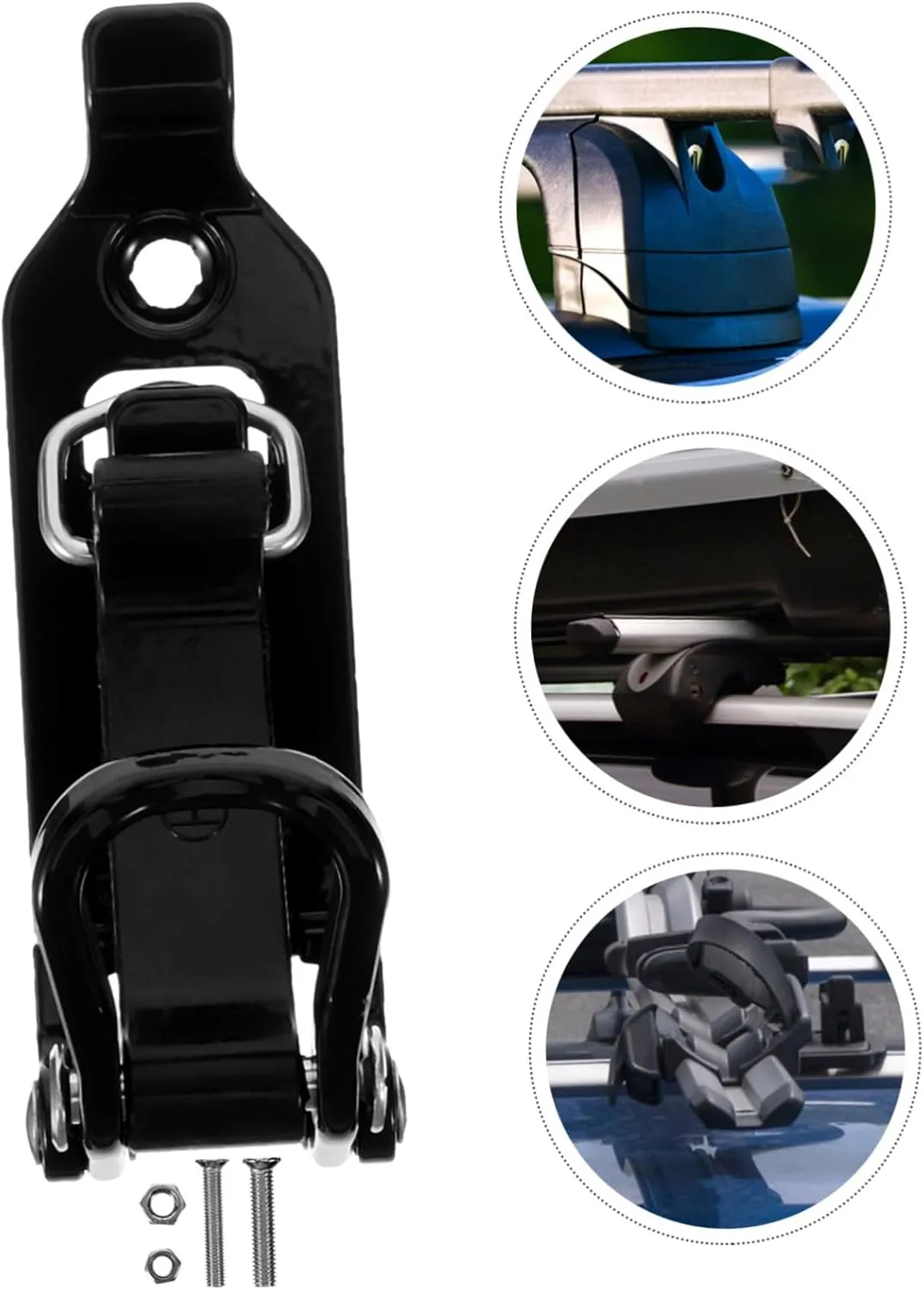 5sets Shovel Rack for Car Rooftop Metal Clamp Mount Rooftop Shovel Mount Car Accessory 2pcs*5