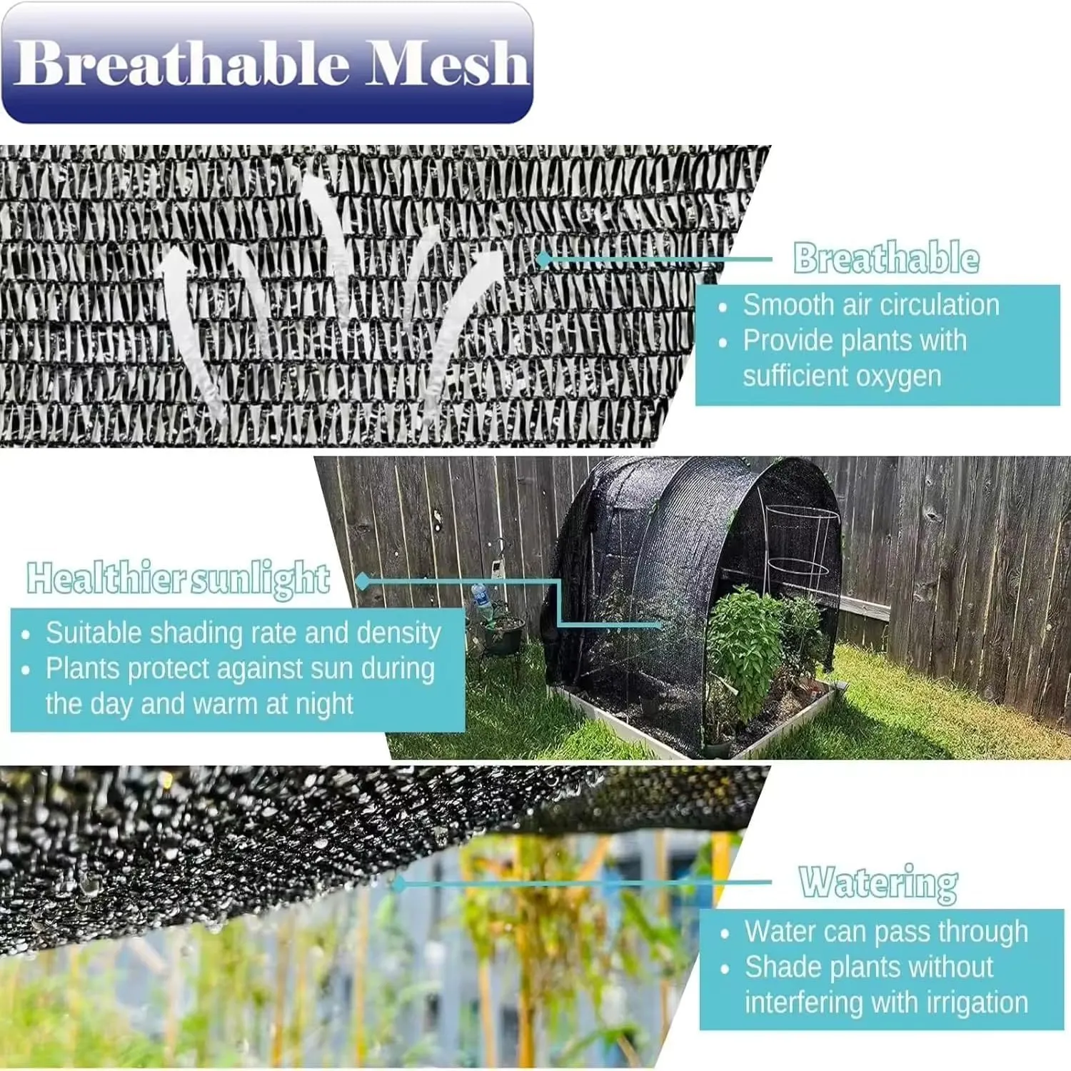 70% Shade Cloth for Garden, 8X12Ft Greenhouse Shade Cloth for Plants Heat Protection, Sunblock Mesh Tarp with Grommets for Plant Cover, Greenhouse, Vegetables, Flowers