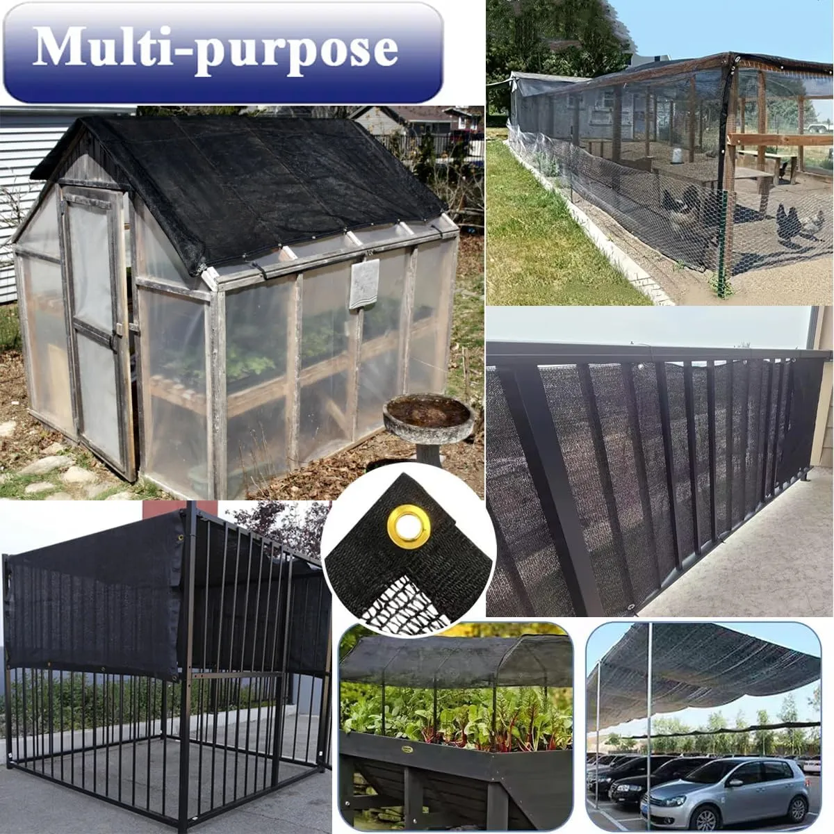 70% Shade Cloth for Garden, 8X12Ft Greenhouse Shade Cloth for Plants Heat Protection, Sunblock Mesh Tarp with Grommets for Plant Cover, Greenhouse, Vegetables, Flowers