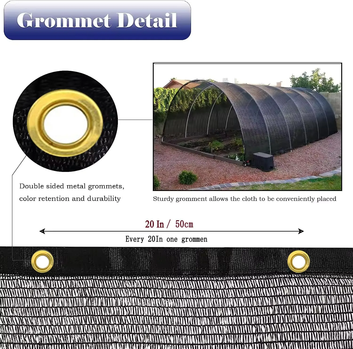 70% Shade Cloth for Garden, 8X12Ft Greenhouse Shade Cloth for Plants Heat Protection, Sunblock Mesh Tarp with Grommets for Plant Cover, Greenhouse, Vegetables, Flowers