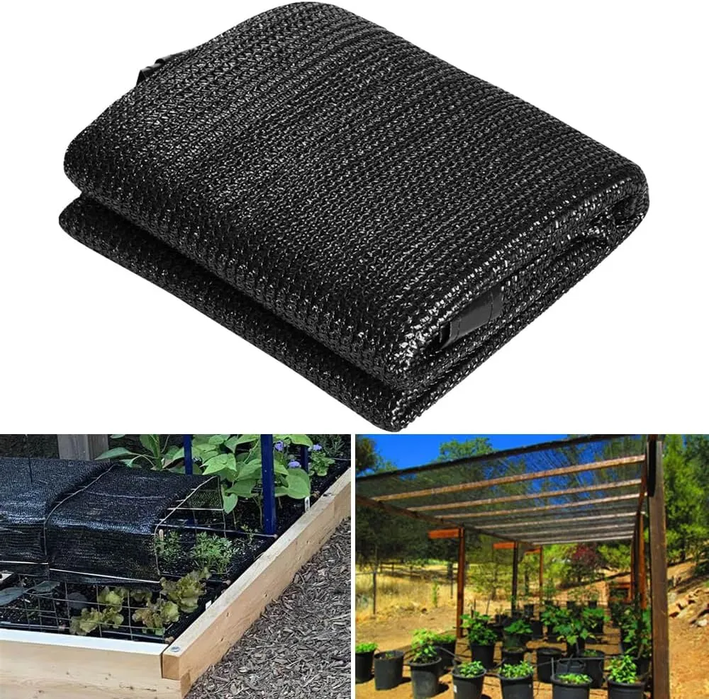 70% Shade Cloth for Garden, 8X12Ft Greenhouse Shade Cloth for Plants Heat Protection, Sunblock Mesh Tarp with Grommets for Plant Cover, Greenhouse, Vegetables, Flowers
