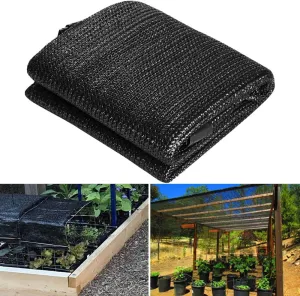 70% Shade Cloth for Garden, 8X12Ft Greenhouse Shade Cloth for Plants Heat Protection, Sunblock Mesh Tarp with Grommets for Plant Cover, Greenhouse, Vegetables, Flowers