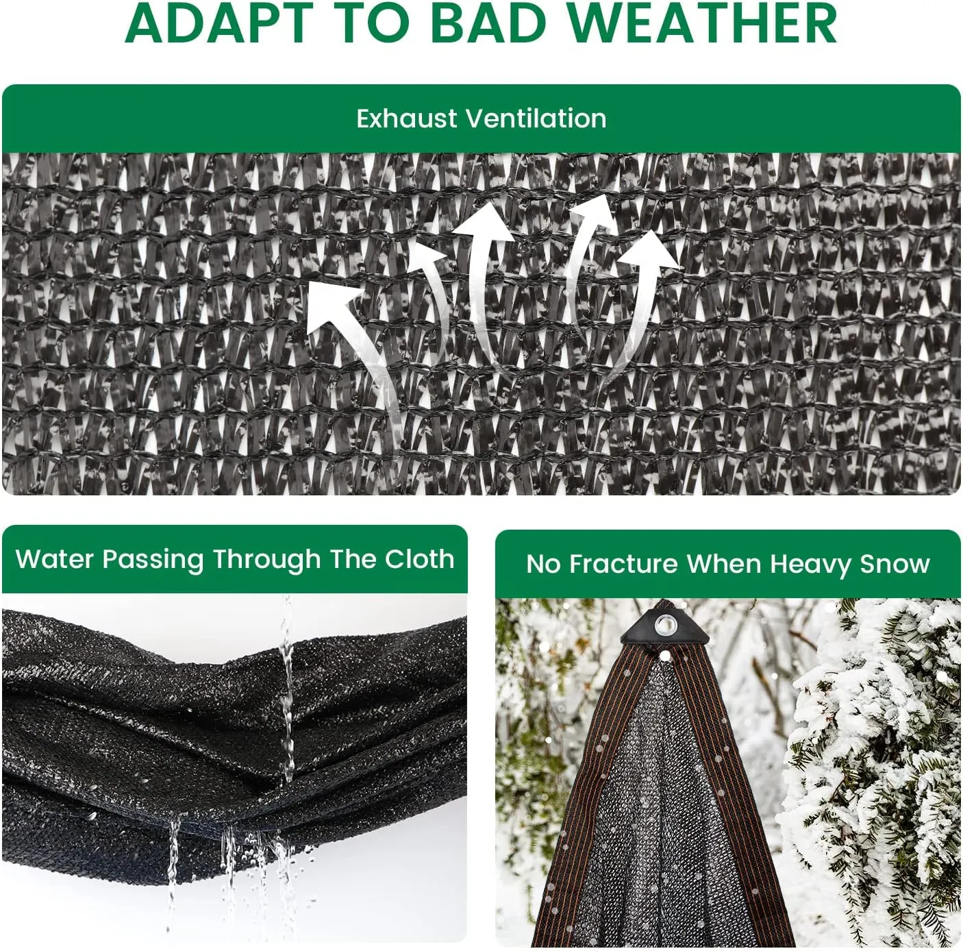 90% 20 X 48 FT Black Shade Cloth, Outdoor Woven Sun Shade with Grommets, Durable Breathable Netting Shading Antifreezing for Patio, Garden, DIY Home, Plants Cover, Greenhouse, Dog Kennel