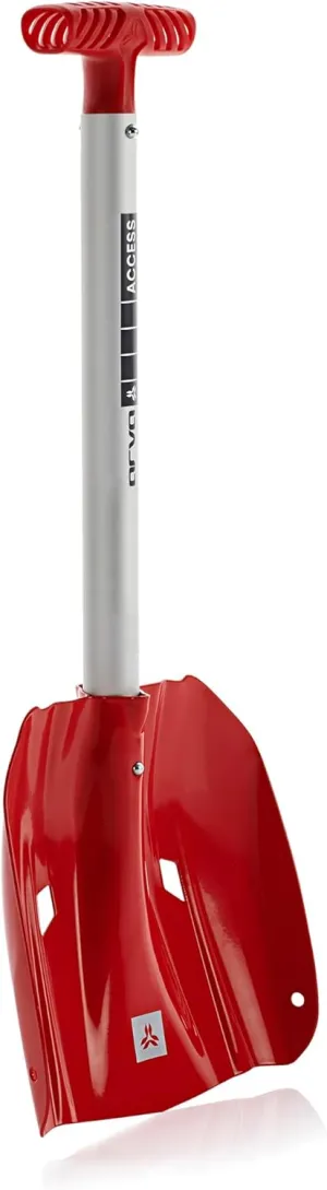 Access Shovel – Lightweight 2mm Reinforced Aluminum Blade, Ergonomic T-Handle, Recycled Materials, 490g, 63cm Length – Ideal for Backcountry Skiing, Snowboarding, and Snowmobiling
