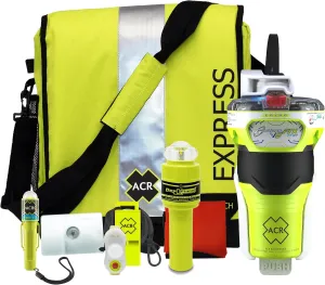 ACR GlobalFix V6 EPIRB Survival Kit with ResQFlare E-Flare, Ditchbag, and Signaling Gear – Ultimate Safety Solution for Emergencies (Model 2342.1).