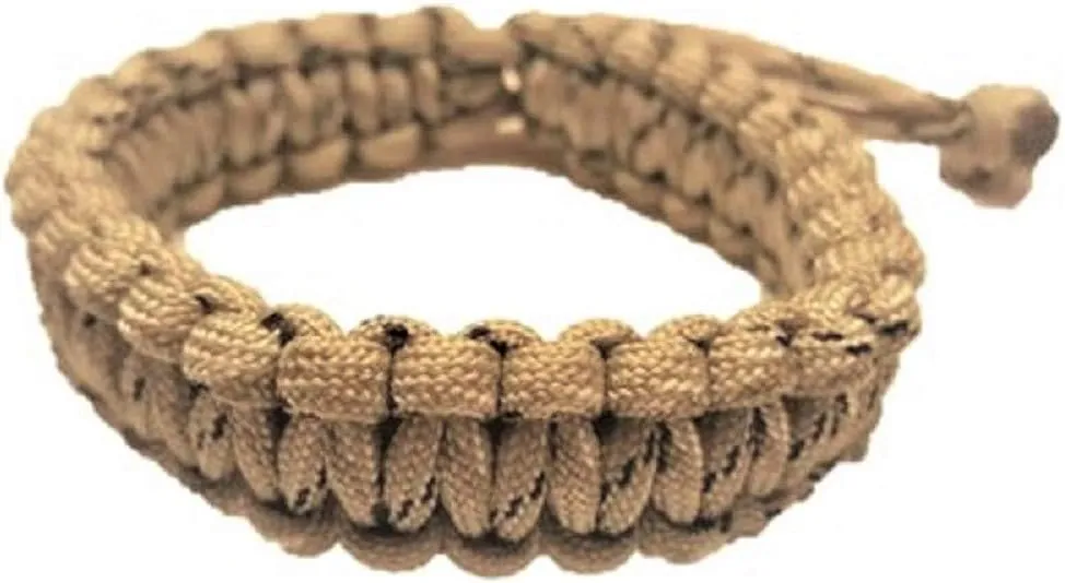 Adjustable Paracord Survival Bracelet Tom Hardy DESERT CAMO