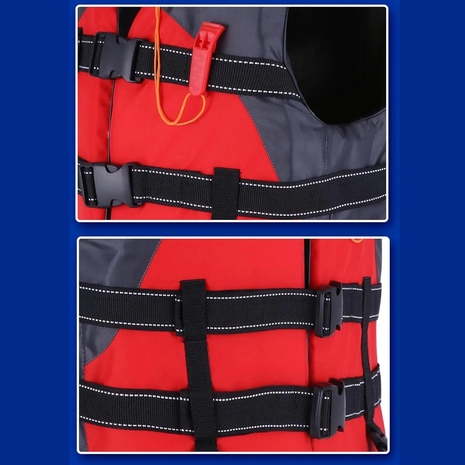 Adult Kayak Vest, High Buoyancy Swim Vest, Women's Men's Adjustable Safety Jacket Swimming, Fishing Outdoor Water Sports, Kayaking, Rafting