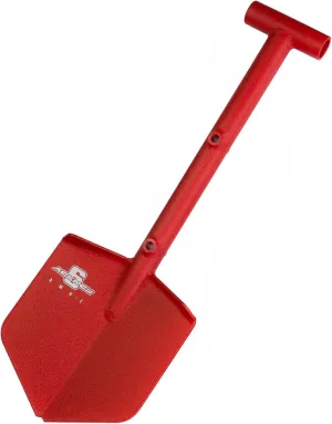 Agency 6 Adventure Mini Shovel (AMS-1) Powder Coated Winkle Red Finish - Lightweight Aluminum Hand Welded Mini Shovel Made in The USA Offroad