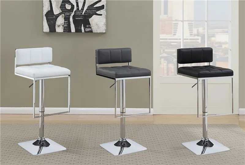 Alameda Adjustable Bar Stool Chrome and Grey - 100195