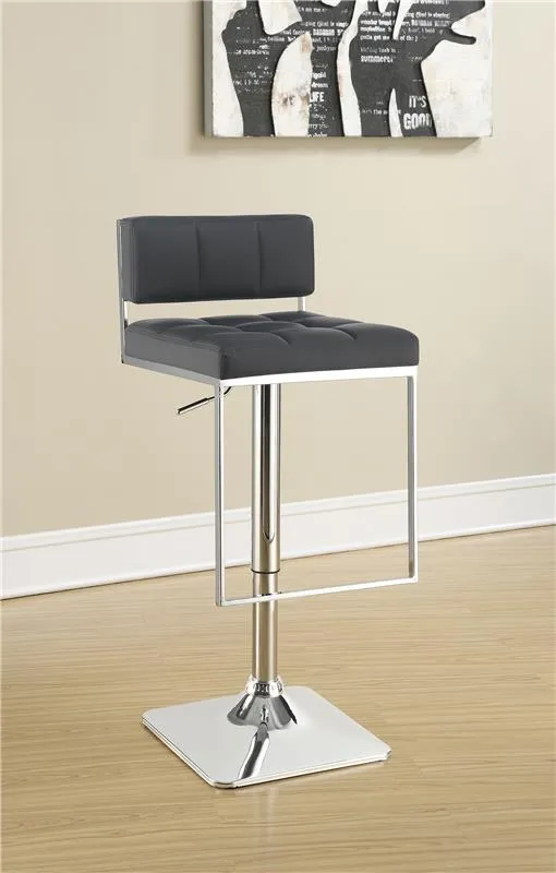 Alameda Adjustable Bar Stool Chrome and Grey - 100195