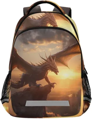 ALAZA Toddler Backpack School Boys Girls Bookbag Kids Children Bags Pterosaur Dragon Dinosaur Student Daypack Travel Teen