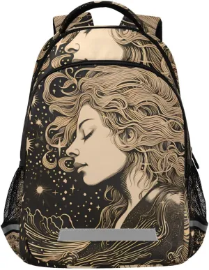 ALAZA Toddler Backpack School Girls Boys Bookbag Kids Children Bags Portrait Painting Student Daypack Travel Teen