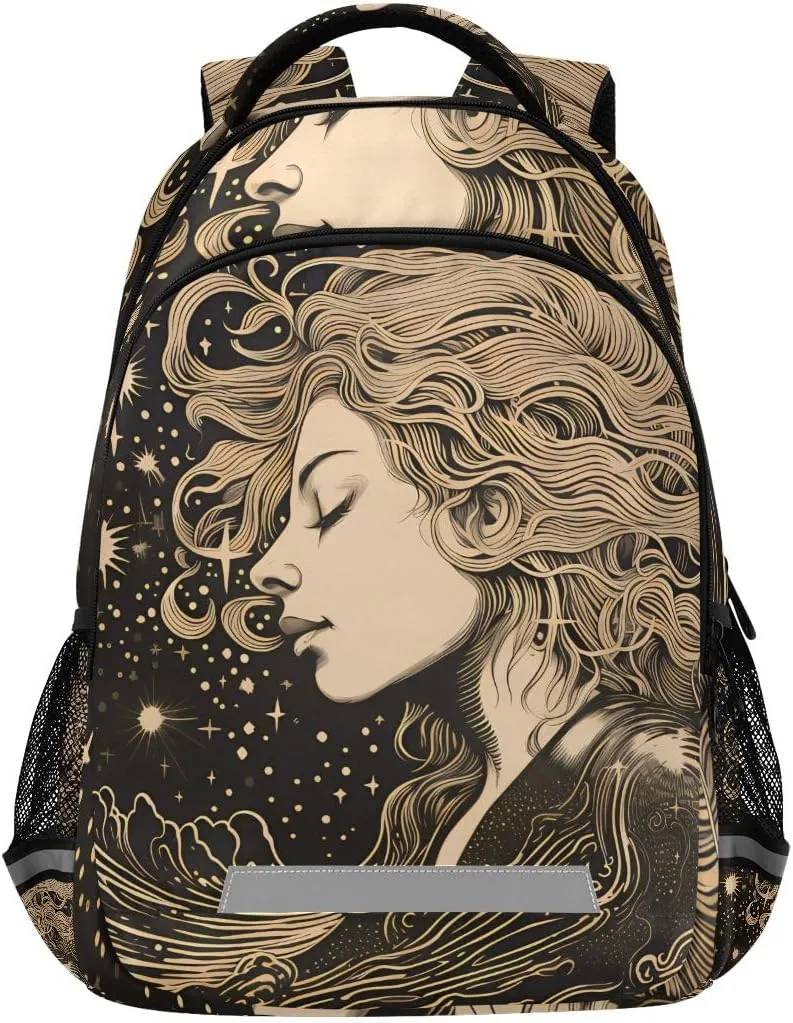 ALAZA Toddler Backpack School Girls Boys Bookbag Kids Children Bags Portrait Painting Student Daypack Travel Teen