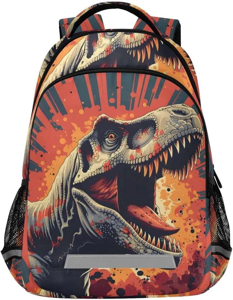 ALAZA Toddler Backpack School Girls Boys Bookbag Kids Children Bags T-rex Roar Student Daypack Travel Teen