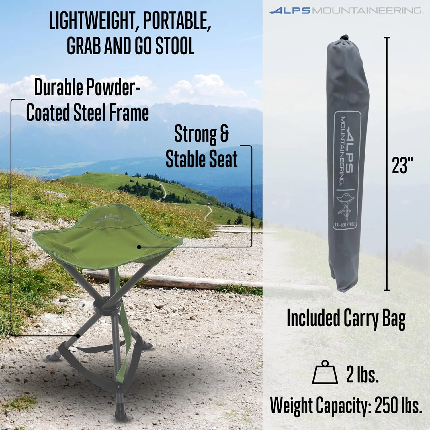ALPS Mountaineering Tri-Leg Stool - Cactus