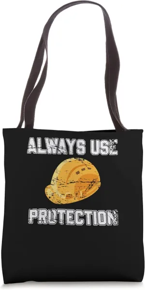 Always use Protection Shovel Craftsman Concrete Building Tote Bag