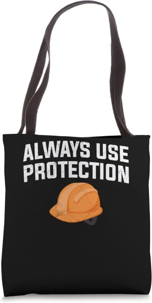 Always use Protection Shovel Craftsman Concrete Building Tote Bag