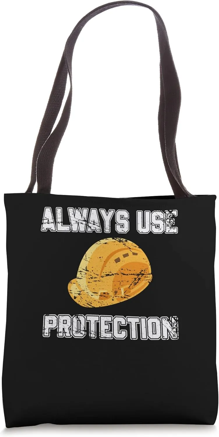 Always use Protection Shovel Craftsman Concrete Building Tote Bag