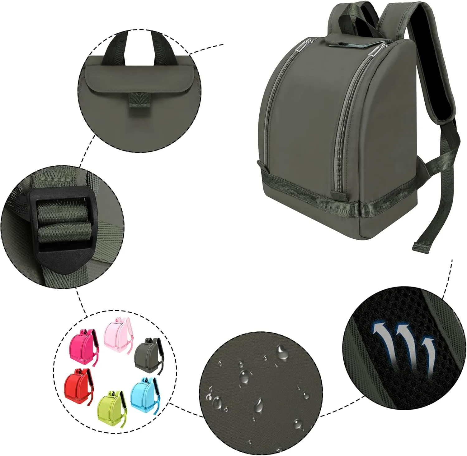 Annmore Carrying Case for Tonies Figures, Storage Bag for Toniebox Starter Set, Holder Compatible with Yoto Player and Cards, Organizer for Storypod Toke Crafties, Gray
