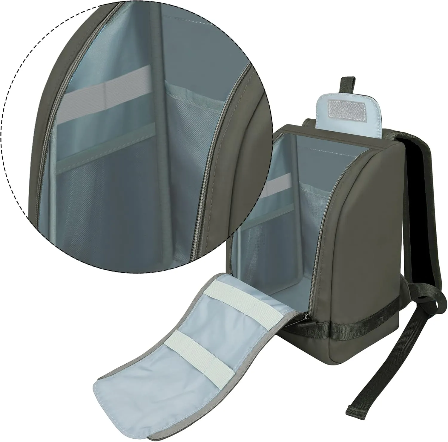 Annmore Carrying Case for Tonies Figures, Storage Bag for Toniebox Starter Set, Holder Compatible with Yoto Player and Cards, Organizer for Storypod Toke Crafties, Gray
