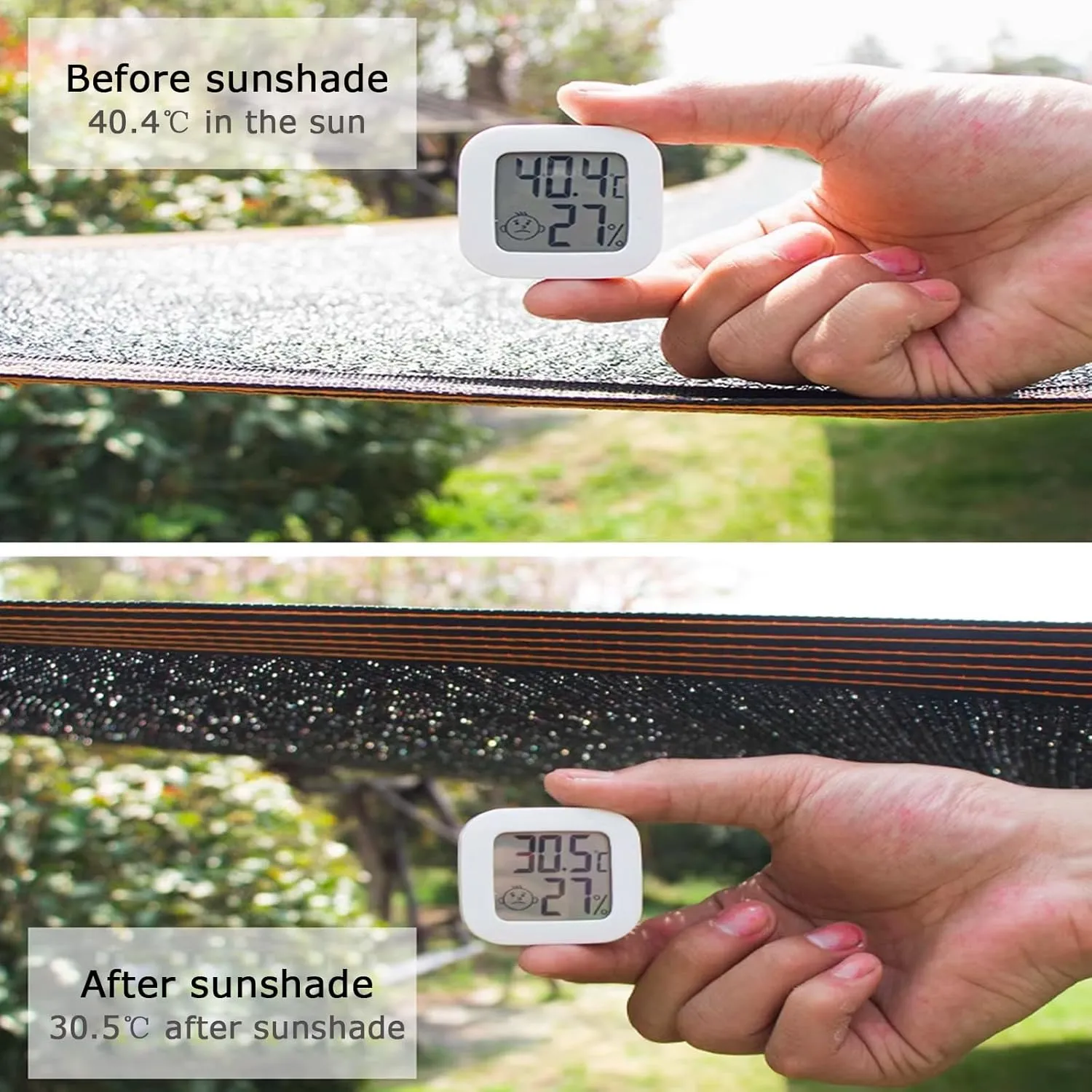 Anti-Aging Heat Insulation Shade Netting,Black Sunblock Shade Cloth Net,Garden Outdoor Car Shade Mesh Tarp,Privacy Netting,Windbreak Fencing,Greenhouse Anti-UV Sunshade Net (16x20ft)