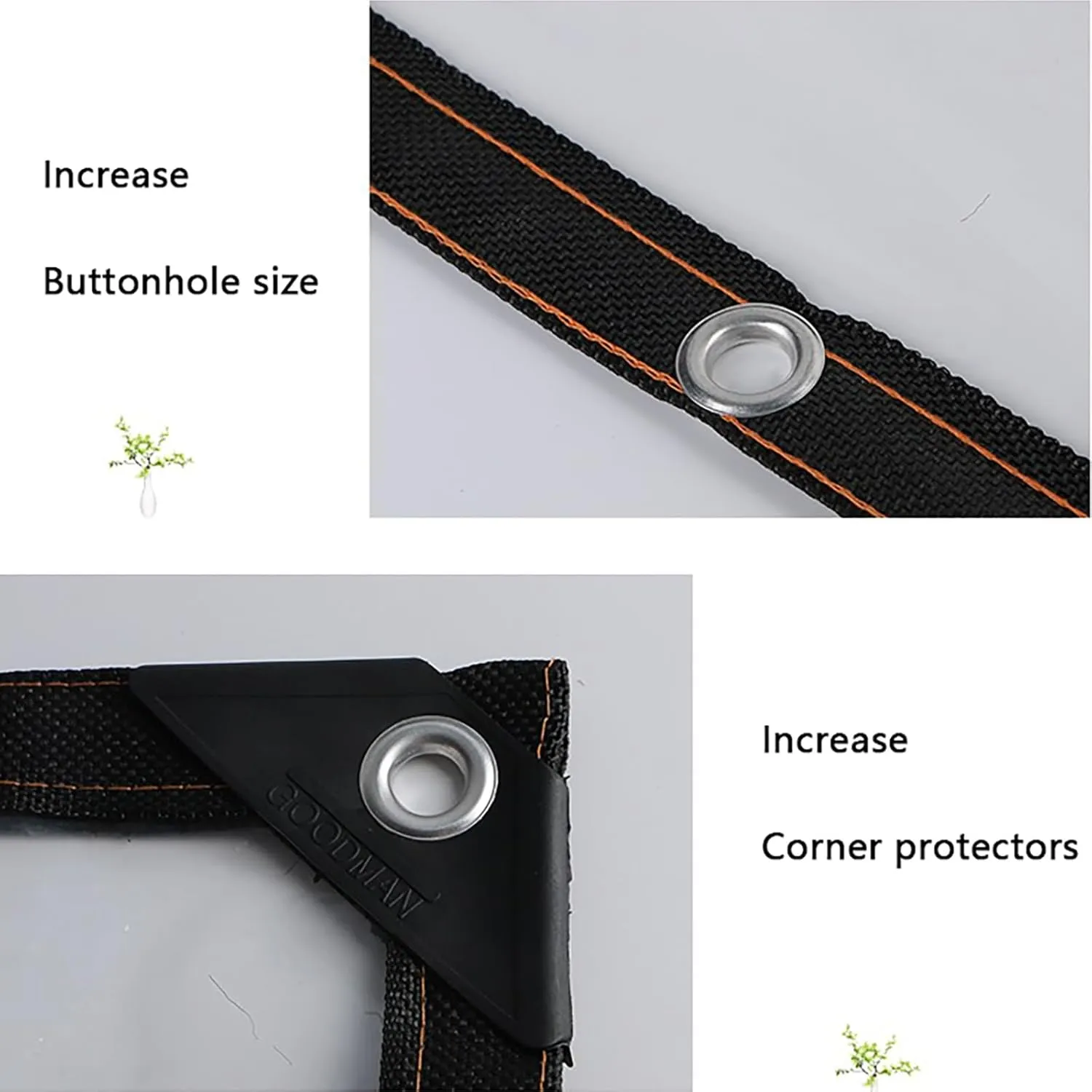 Anti-Tear Thin Cover,Transparent Waterproof Tarpaulin,Transparent Heavy Duty Water Resistant Tarp Cover,for Outdoor, Camping & Construction, Clear(16x16 ft(5x5m))