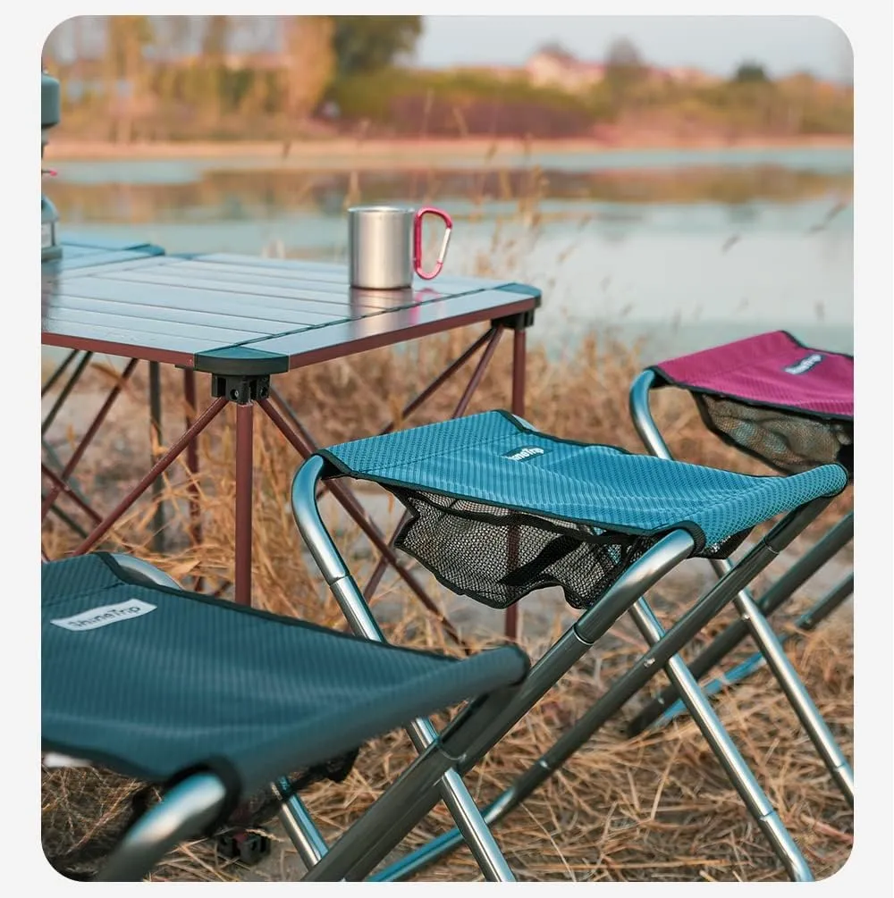 AOUTACC Ultralight Portable Folding Camping Stool for Outdoor Fishing Hiking Backpacking Travelling(XL:13"x14"x15";Large:11.8"x11"x11.4"; Medium:8.3"x9.5"x 11")