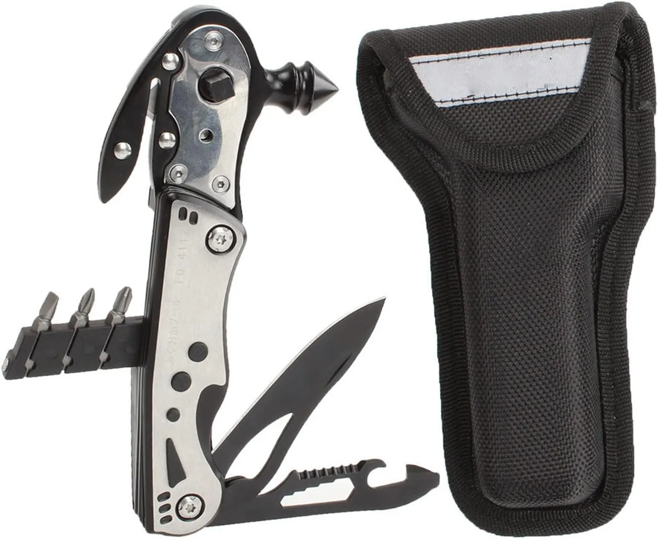 Auto Emergency Escape Hammer Multipurpose Tool Kit, Portable & Heavy Duty, Light Weight & Durable Pocket Multi Tool Kit, Suitable as Camping Multitool, Emergency Pocket Tools