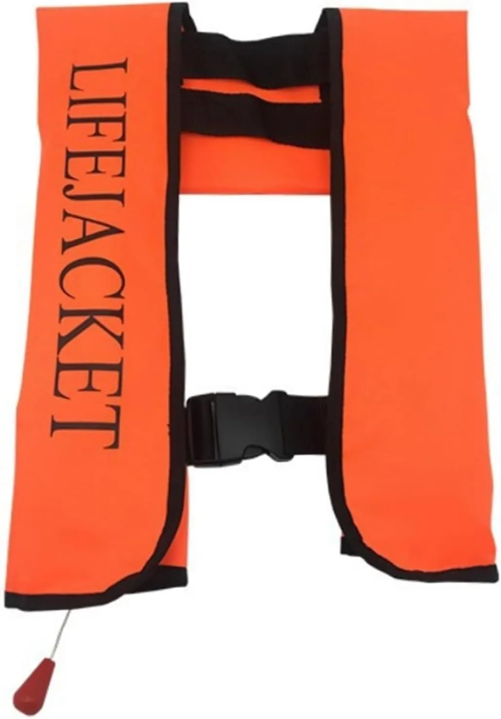 Automatic Inflatable Life Jacket 150N with Whistle, Adjustable Buckle, TPU Air Hose for Pasteboard Fishing, Surfing