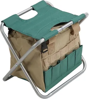 Backpack Chair Fishing Chairs Folding Camping Stool with Stool Bag Multifunctional Gardening Folding Toolkit Stool Compact for Gardeners Outdoors Hiking Hunting Travel