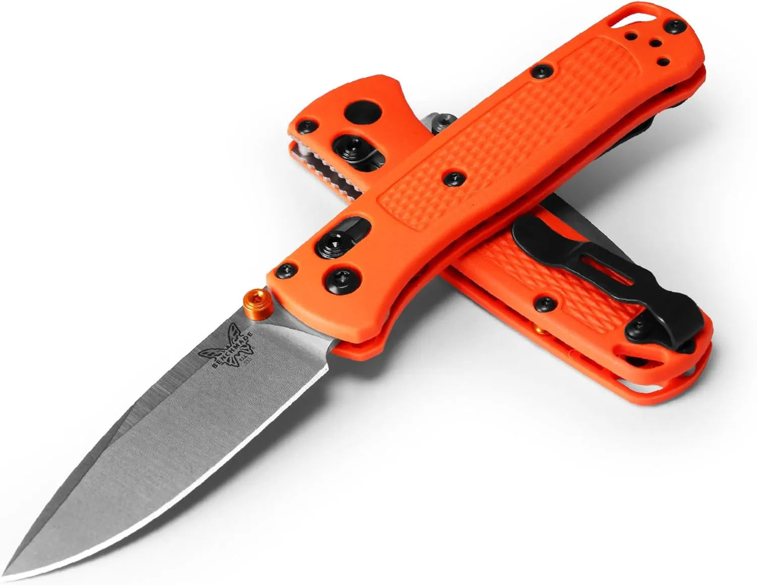 Benchmade - Mini Bugout 533 Folding Knife with Orange Grivory Handle (533)