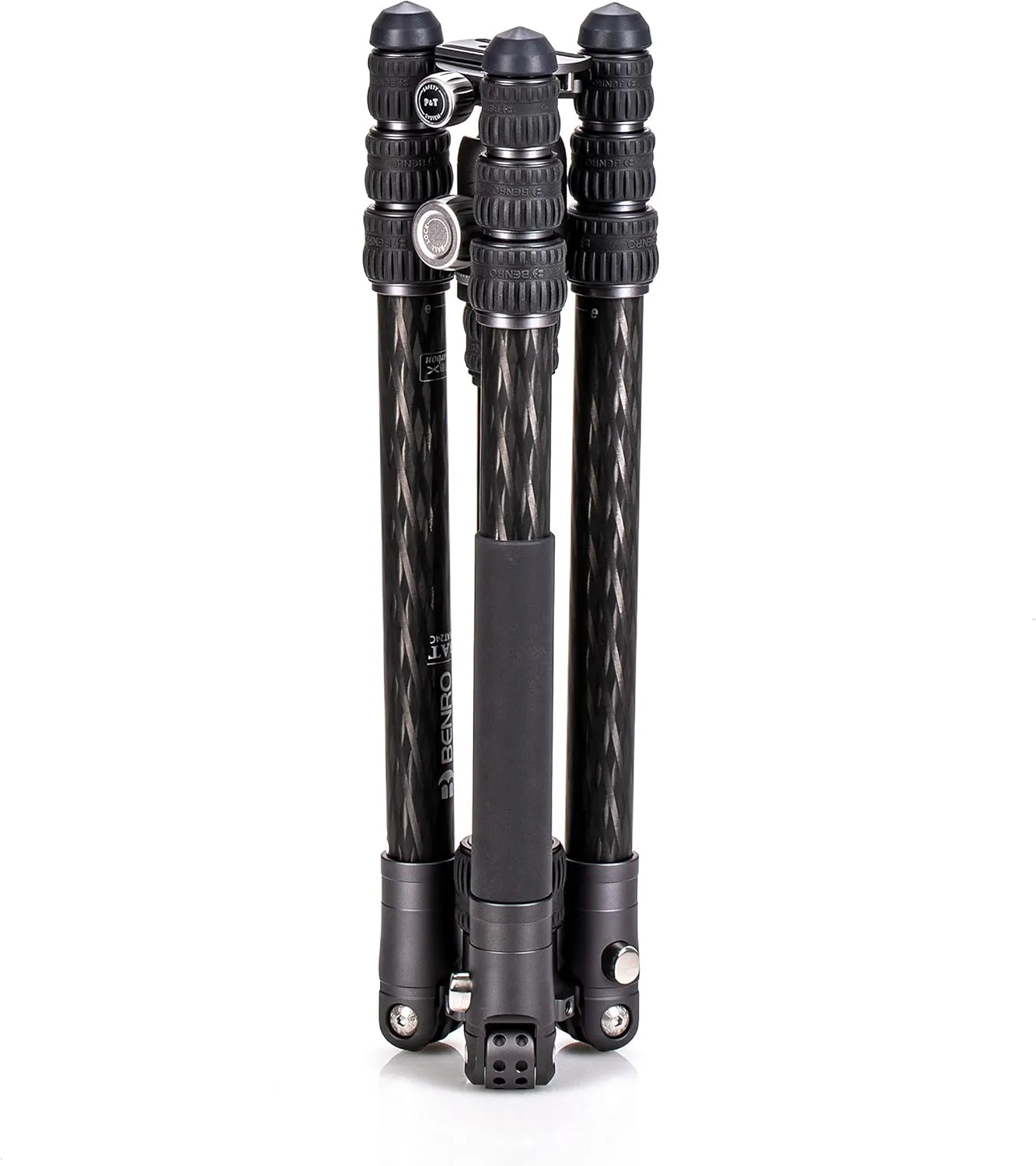 Benro Bat Carbon Fiber Two Series 4-Leg Section Travel Tripod/Monopod with VX25 Ballhead