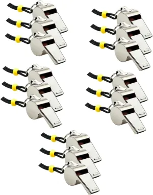 BESPORTBLE 15pcs Portable Sports Whistle with Lanyard Loud Crisp Sound Referee Whistles for Soccer Boys and Girls and Emergency Use Compact and Design