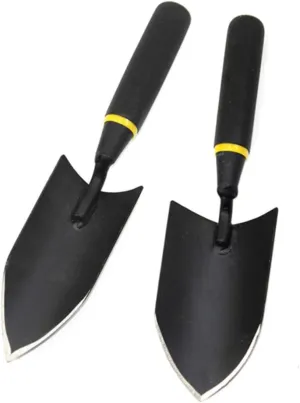 BESPORTBLE Gardening Shovel Hand Small Shovel for Garden Accessories Thicken Manganese Steel Ergonomic Handle Black