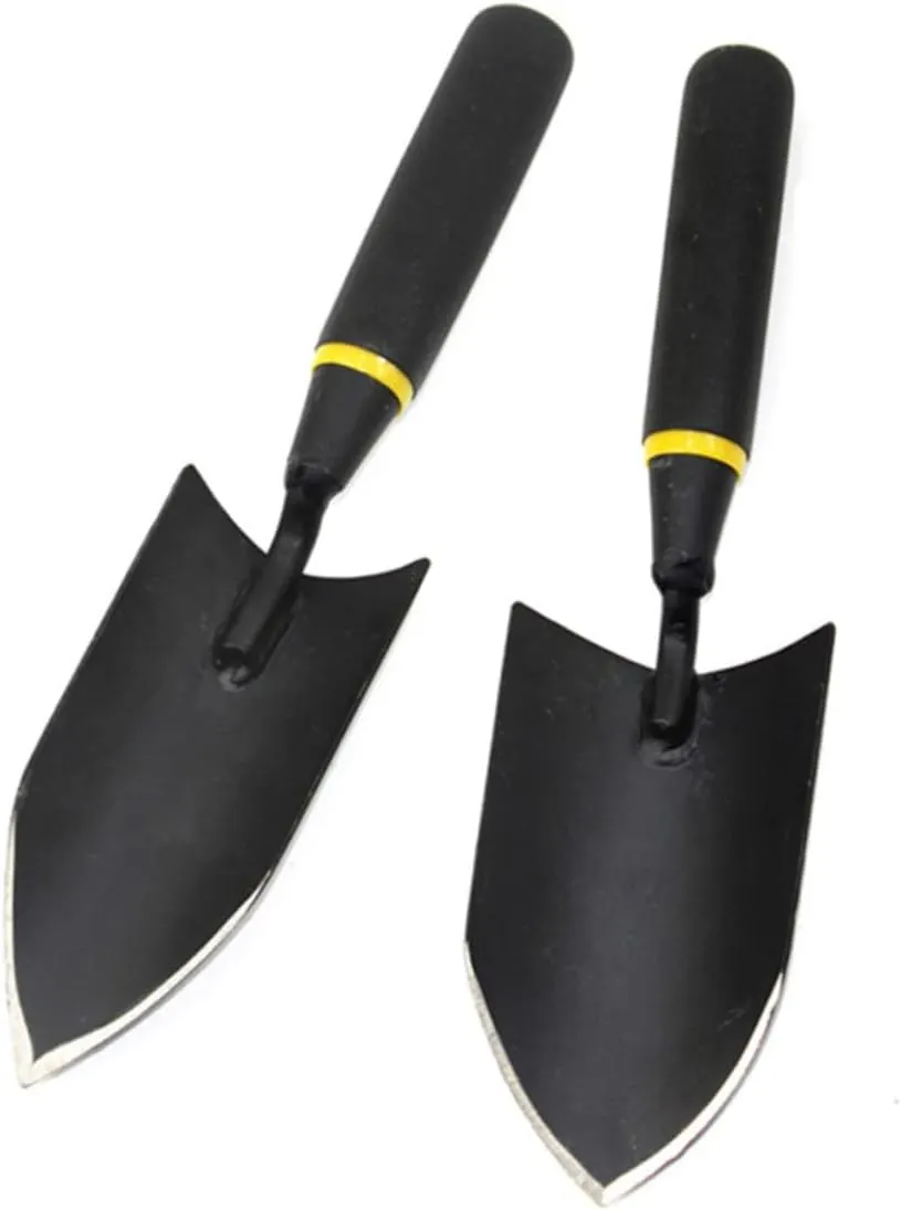 BESPORTBLE Gardening Shovel Hand Small Shovel for Garden Accessories Thicken Manganese Steel Ergonomic Handle Black