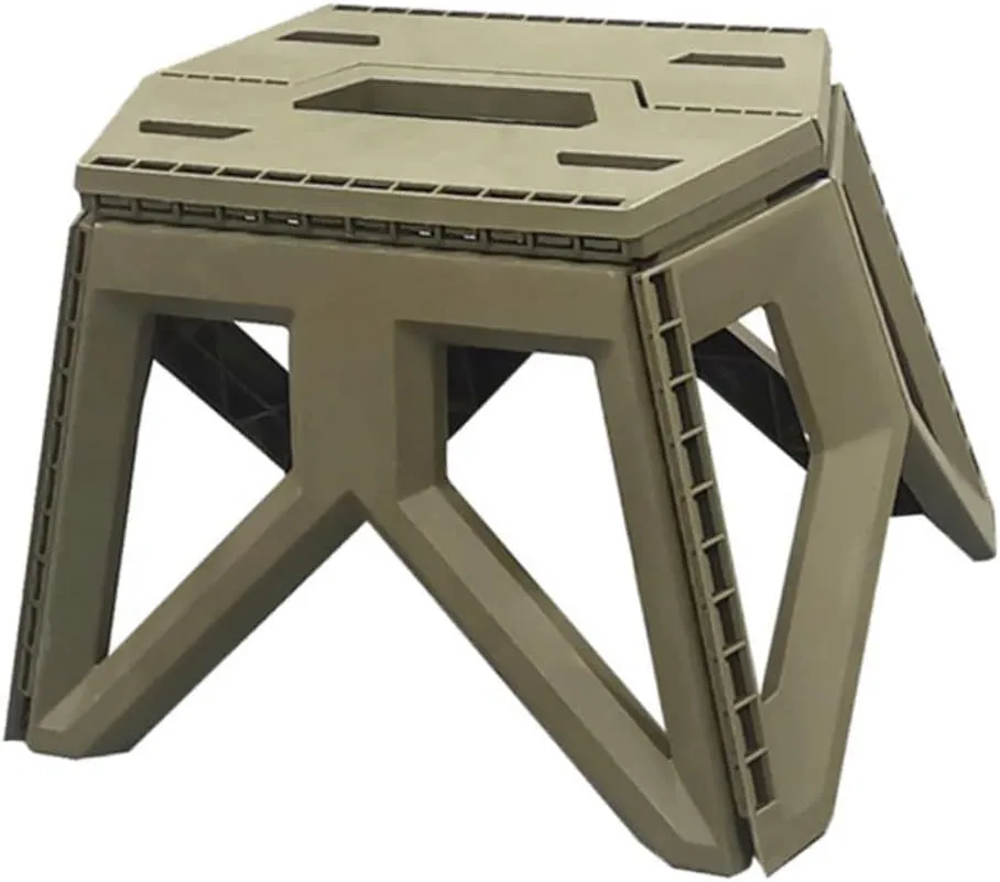 BESPORTBLE Outdoor Portable Folding Stool for Camping and Fishing Compact Lightweight Plastic Chair for Travel Hiking and Backyard Use