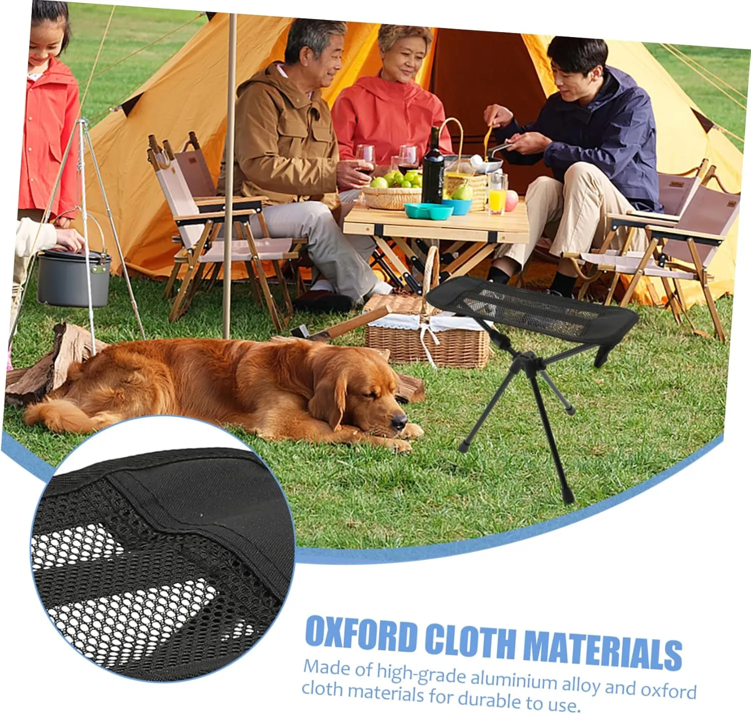 BESPORTBLE Portable Folding Stool Outdoor Fishing Foldable Chair Lightweight Stool Compact Design for Camping Fishing and Outdoor Activities