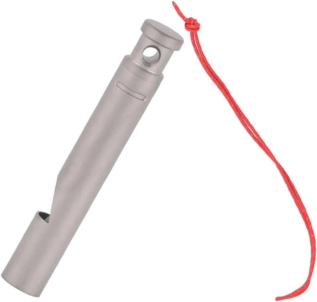 BESPORTBLE Titanium Whistle Decor Camping Supply Delicate Camping Whistle Camping Accessory Safety Whistle