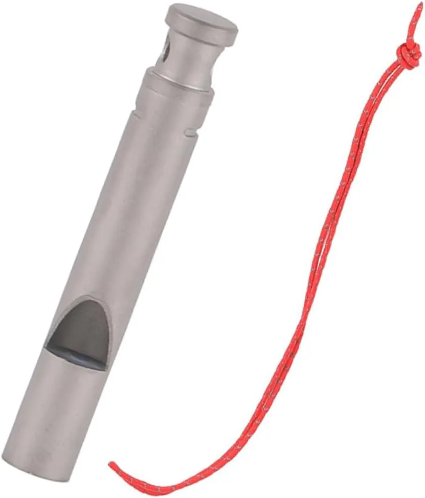 BESPORTBLE Titanium Whistle Decor Camping Supply Delicate Camping Whistle Camping Accessory Safety Whistle