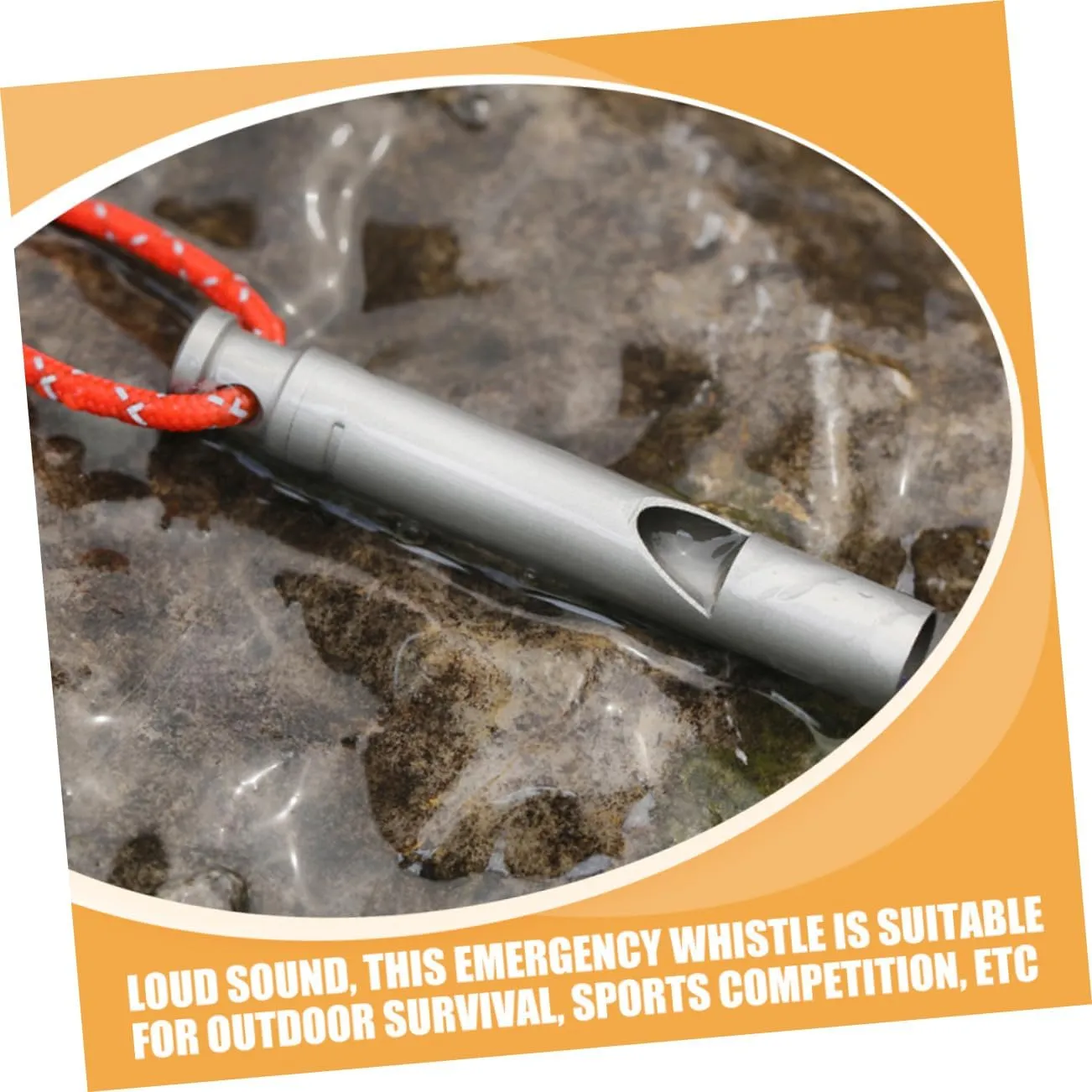 BESPORTBLE Titanium Whistle Decor Whistle Hanging Camping Whistle Metal Whistle Survival Whistle Portable Hiking