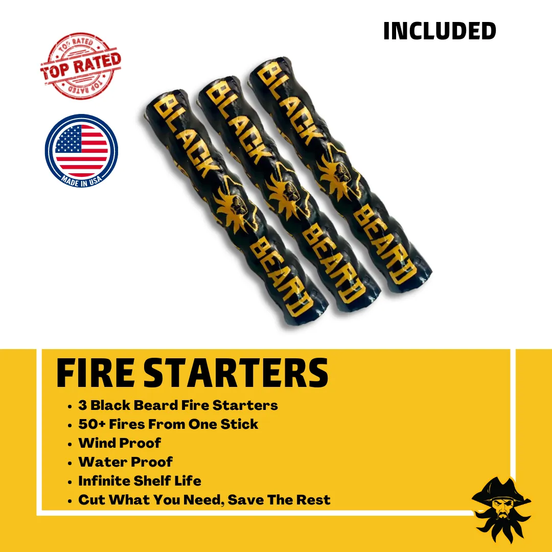 Black Beard Fire Starters - The Captain's Loot