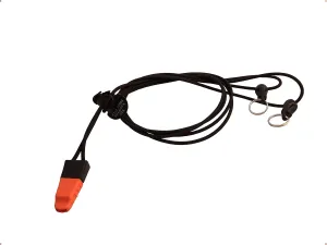 Black Safety Ultra-Light Bino Harness with Emergency Whistle - Binocular Harness System for Bow, Deer, and Elk Hunting