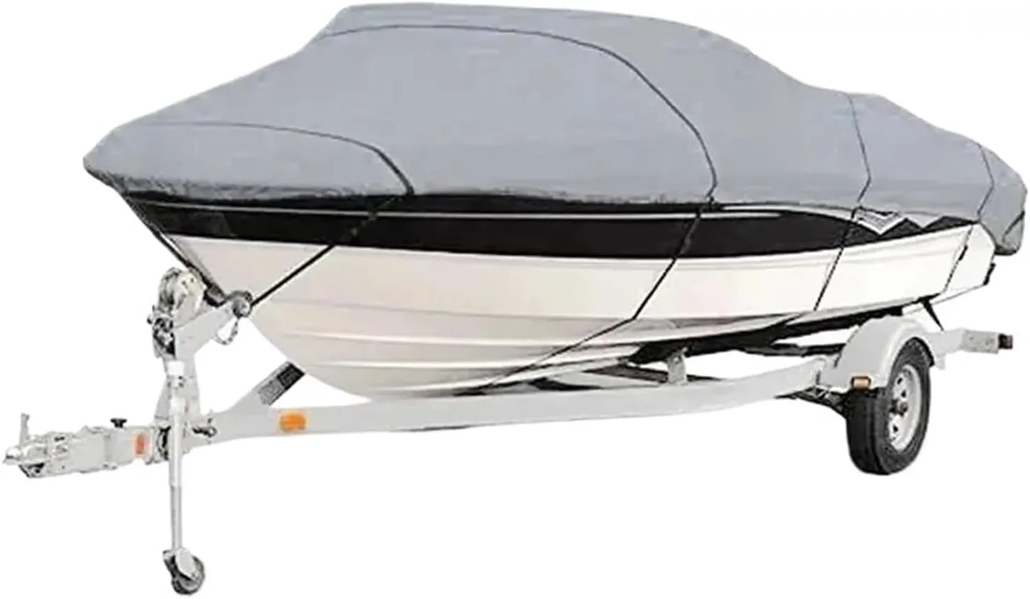 Boat Covers Boat Cover Yacht Outdoor Protection Waterproof Boat Cover Fabric Anti-Smashing Tear Proof Silver Reflective(11-13Ft (420x 270cm))