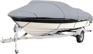 Boat Covers Boat Cover Yacht Outdoor Protection Waterproof Boat Cover Fabric Anti-Smashing Tear Proof Silver Reflective(11-13Ft (420x 270cm))