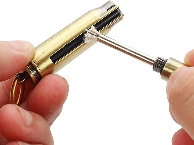 BOLLAER Matchstick Fire Starter, Fire Starter Flint Match Lighter Keychain Outdoor Camping Emergency Survival Gear, Best Gift for Outdoor Sports Enthusiasts