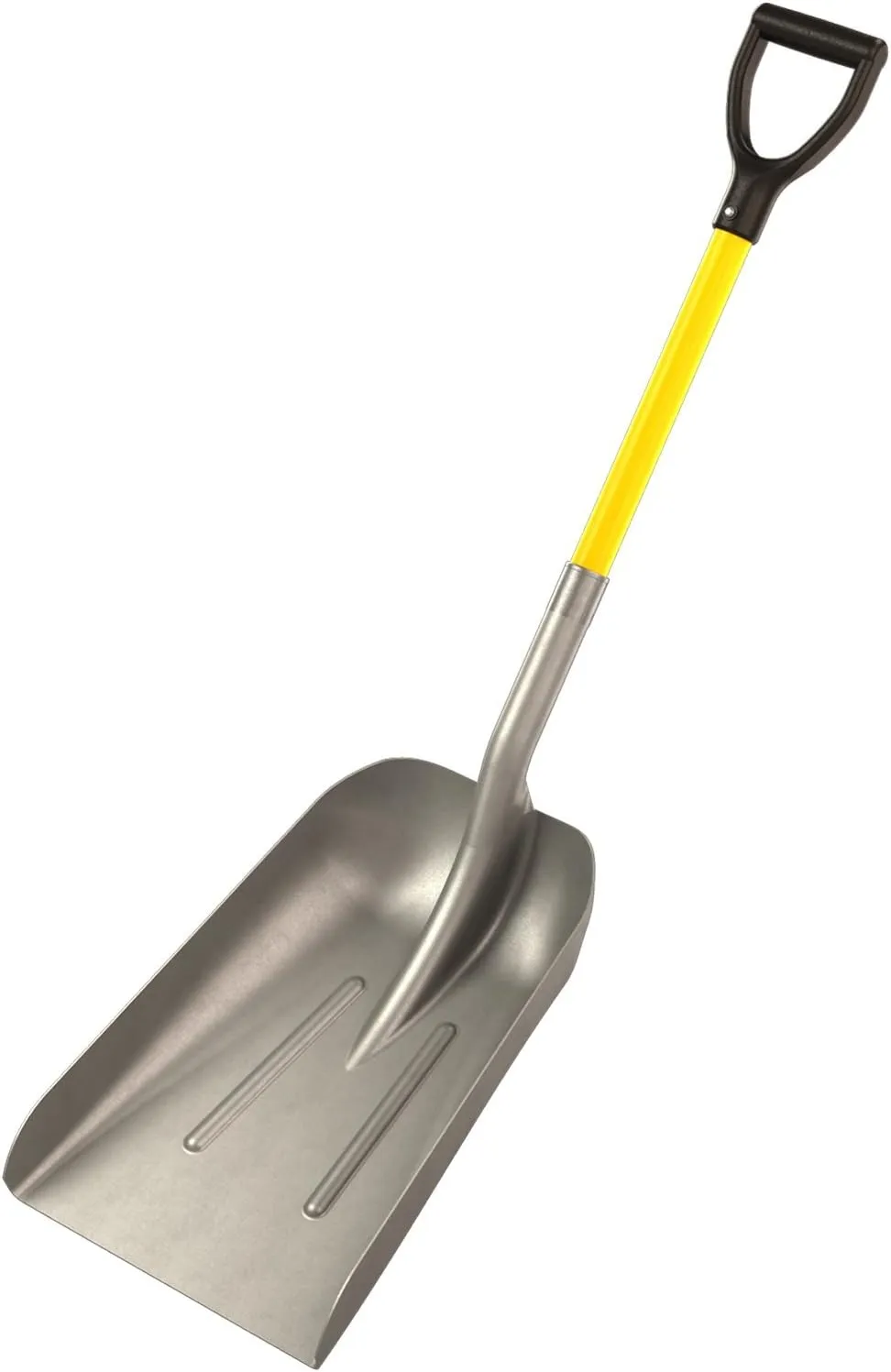 Bon Tool 84-688 Western Blade Aluminum Scoop Shovel with 27-Inch D Style Fiberglass Handle