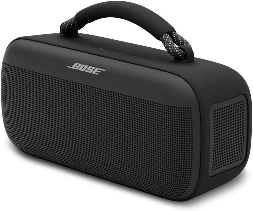 Bose SoundLink Max Portable Speaker, Large IP67 Waterproof Bluetooth Speaker, Up to 20 Hours of Playtime, USB-C, Built-in 3.5mm AUX Input, Black
