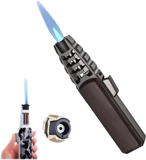 Bright Fire Lighter, Windproof Straight Torch Flame Lighter,Brite Fire Lighter,Wind Resistant Lighter Torch, Torch Lighters Butane Refillable,Torch Lighter Waterproof
