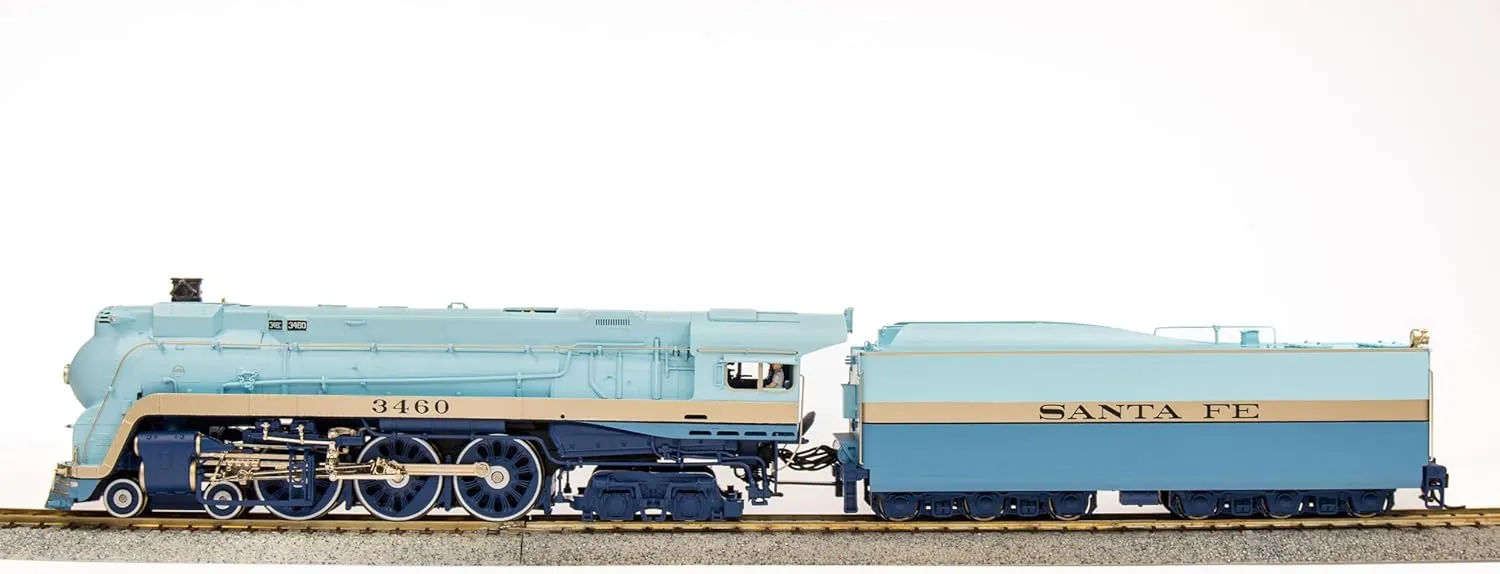 Broadway Limited 7352 ATSF Blue Goose, #3460, Early 1939 Appearance, Paragon4 Sound/DC/DCC, Smoke, HO Scale