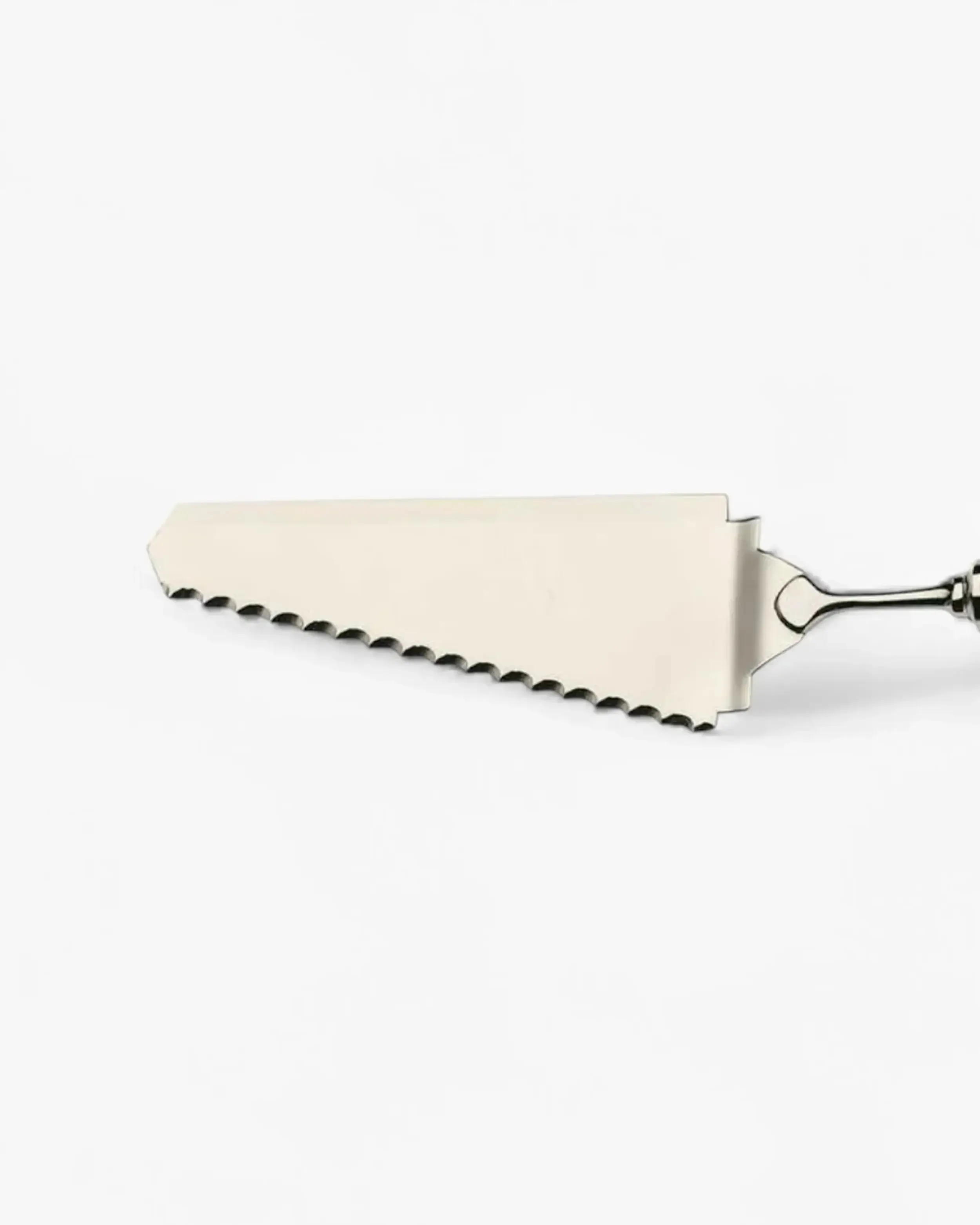 Broggi Serbelloni serrated cake shovel silver plated nickel